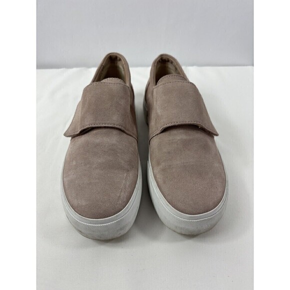 Vince Cage Platform Sneaker Pink Blush Putty Suede Size 8 EU 38 Slip On Comfort - Picture 4 of 16